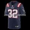 Mens Nike Treveyon Henderson Navy New England Patriots 2025 Nfl Draft Game Jersey