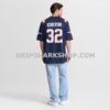 Mens Nike Treveyon Henderson Navy New England Patriots 2025 Nfl Draft Game Jersey