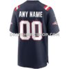 Mens Nike New England Patriots Navy Custom Game Jersey Pi3887000