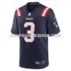 Mens Nike Demario Douglas Navy New England Patriots Game Jersey