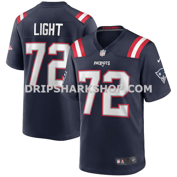 Mens Nike Matt Light Navy New England Patriots Game Retired Player Jersey Pi3994000