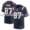 NFL22ed60M01-fc33ac Mens Nike Romeo Doubs Navy New England Patriots Game Jersey