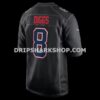 Mens Nike Stefon Diggs Black New England Patriots Super Bowl Lx Patch Carbon Fashion Game Jersey