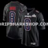 Mens Nike Stefon Diggs Black New England Patriots Super Bowl Lx Patch Carbon Fashion Game Jersey