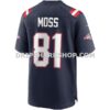 Mens Nike Randy Moss Navy New England Patriots Game Retired Player Jersey Pi3974000