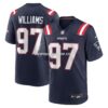 NFL22f8f7G04-810c89 Mens Nike Milton Williams Navy New England Patriots Game Player Jersey