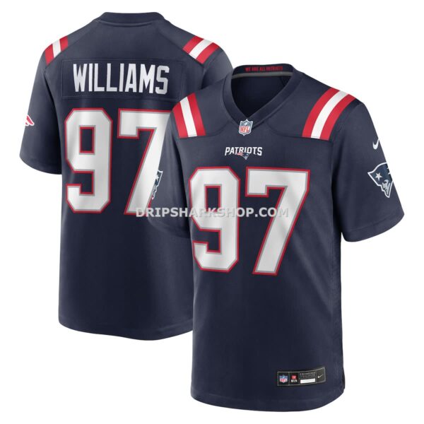 NFL22f8f7G04-810c89 Mens Nike Milton Williams Navy New England Patriots Game Player Jersey