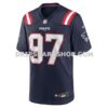 NFL22f8f7G05-07beec Mens Nike Milton Williams Navy New England Patriots Game Player Jersey