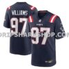 NFL22f8f7M01-c95340 Mens Nike Milton Williams Navy New England Patriots Game Player Jersey