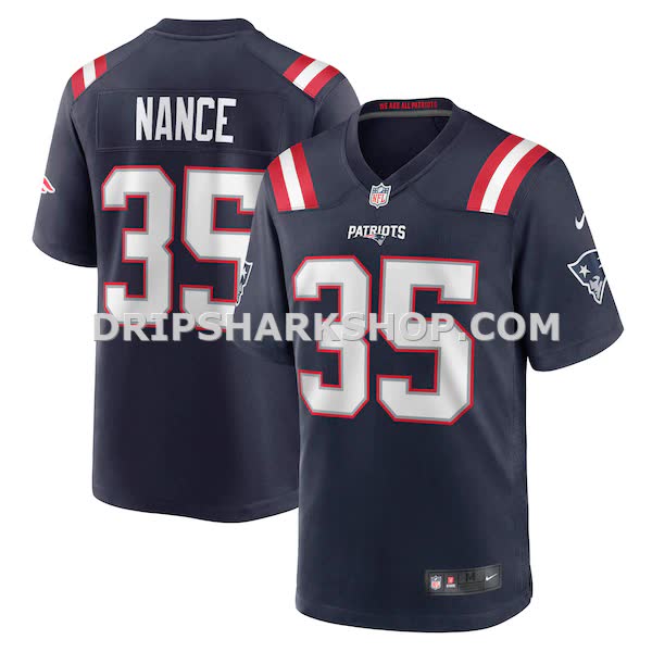 Mens Nike Jim Nance Navy New England Patriots Retired Player Jersey Pi4254000