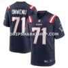 Mens Nike Mike Onwenu Navy New England Patriots Team Game Jersey Pi4064000