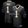 Mens Nike Number 1 Dad Black New Orleans Saints Game Jersey