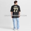 Mens Nike Carl Nicks Black New Orleans Saints Game Retired Player Jersey
