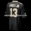 NFL230cc1G06-75339d Mens Nike Velus Jones Jr Black New Orleans Saints Team Game Jersey