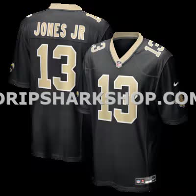 Mens Nike Velus Jones Jr Black New Orleans Saints Team Game Jersey