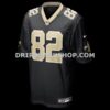 Mens Nike Bob Pollard Black New Orleans Saints Game Retired Player Jersey