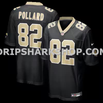 Mens Nike Bob Pollard Black New Orleans Saints Game Retired Player Jersey
