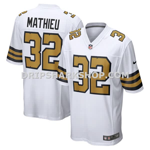 Mens Nike Tyrann Mathieu White New Orleans Saints Alternate Game Jersey Pi4916000
