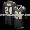 Mens Nike Devin Neal Black New Orleans Saints Team Game Jersey