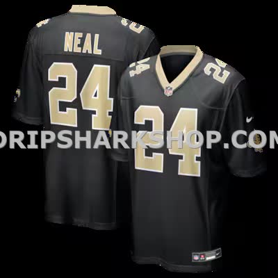 Mens Nike Devin Neal Black New Orleans Saints Team Game Jersey