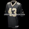 Mens Nike Michael Davis Black New Orleans Saints Team Game Jersey