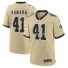 Mens Nike Alvin Kamara Gold New Orleans Saints Gameday Golds Alternate Game Player Jersey