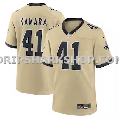 Mens Nike Alvin Kamara Gold New Orleans Saints Gameday Golds Alternate Game Player Jersey