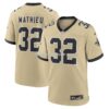 Mens Nike Tyrann Mathieu Gold New Orleans Saints Gameday Golds Alternate Game Player Jersey
