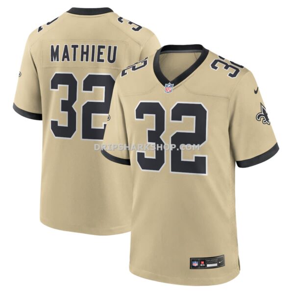 Mens Nike Tyrann Mathieu Gold New Orleans Saints Gameday Golds Alternate Game Player Jersey