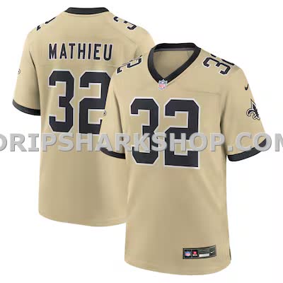 Mens Nike Tyrann Mathieu Gold New Orleans Saints Gameday Golds Alternate Game Player Jersey