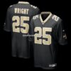 NFL232a11G04-f0df6d Mens Nike Rejzohn Wright Black New Orleans Saints Team Game Jersey