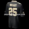 NFL232a11G06-399af4 Mens Nike Rejzohn Wright Black New Orleans Saints Team Game Jersey