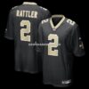 Mens Nike Spencer Rattler Black New Orleans Saints Team Game Jersey