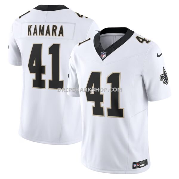 Mens Nike Alvin Kamara White New Orleans Saints Vapor Fuse Limited Jersey