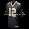 NFL233ce2G05-961790 Mens Nike Chris Olave Black New Orleans Saints Player Game Jersey