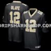 NFL233ce2M01-fbad63 Mens Nike Chris Olave Black New Orleans Saints Player Game Jersey