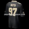 Mens Nike Khristian Boyd Black New Orleans Saints Game Jersey