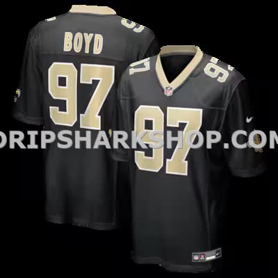 Mens Nike Khristian Boyd Black New Orleans Saints Game Jersey