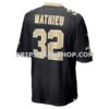 Mens Nike Tyrann Mathieu Black New Orleans Saints Game Jersey