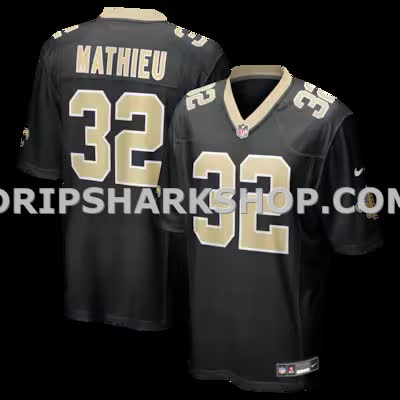 Mens Nike Tyrann Mathieu Black New Orleans Saints Game Jersey