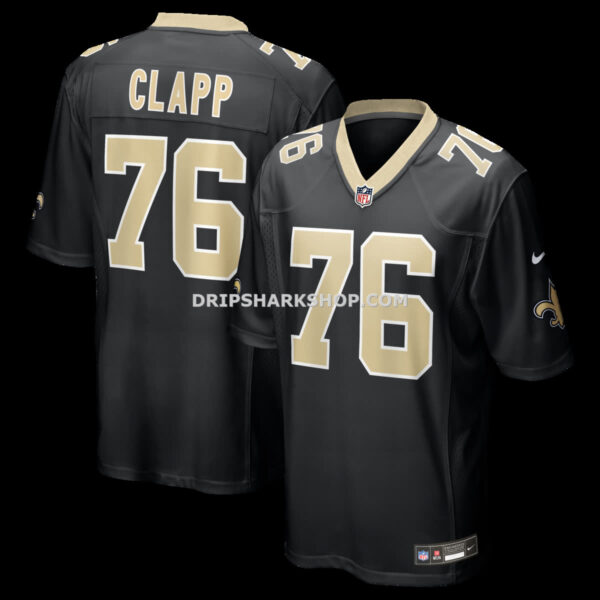 NFL234d5bG04-fb3a9b Mens Nike Will Clapp Black New Orleans Saints Team Game Jersey