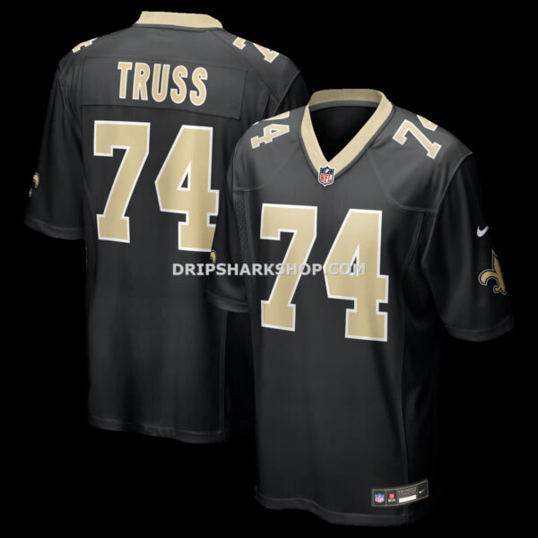 Mens Nike Xavier Truss Black New Orleans Saints Team Game Jersey