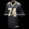 Mens Nike Xavier Truss Black New Orleans Saints Team Game Jersey