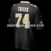 Mens Nike Xavier Truss Black New Orleans Saints Team Game Jersey