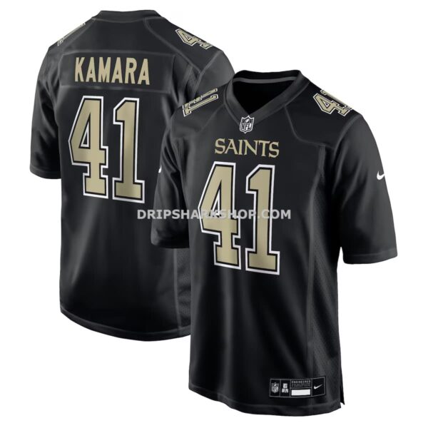 Mens Nike Alvin Kamara Carbon Black New Orleans Saints Fashion Game Jersey