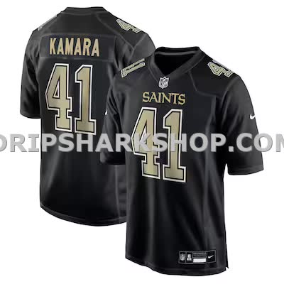 Mens Nike Alvin Kamara Carbon Black New Orleans Saints Fashion Game Jersey