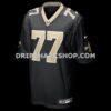 Mens Nike Dillon Radunz Black New Orleans Saints Team Game Jersey