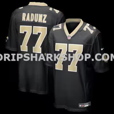 Mens Nike Dillon Radunz Black New Orleans Saints Team Game Jersey