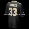 Mens Nike Jonas Sanker Black New Orleans Saints Team Game Jersey