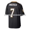 Mens Mitchell And Ness Morten Andersen Black New Orleans Saints Retired Player Legacy Replica Jersey Pi2795000